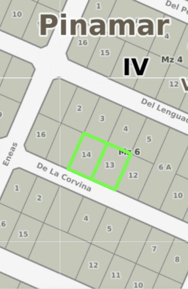 Lotes Multifamiliares Corvina entre Avda. Shaw y Eneas